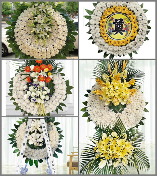 河南南阳镇平县雪枫街道八里庙村花圈速递